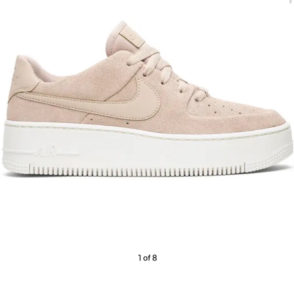 Nike Pink Platform Sneakers Air Force 1